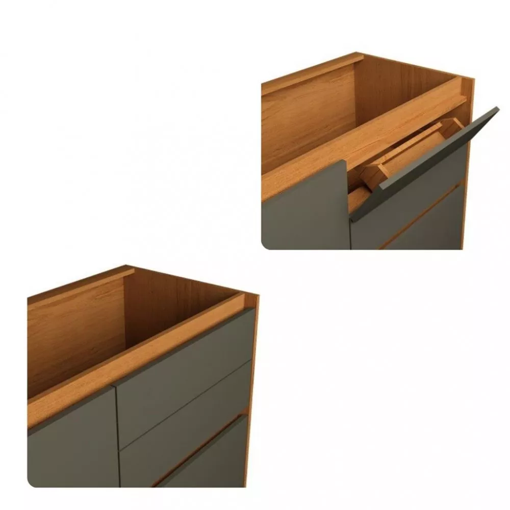 Balcão 1 Porta 3 Gavetas sem Tampo Denver Herval