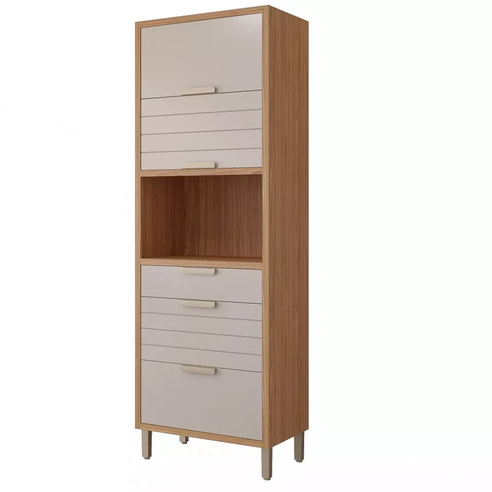 Paneleiro Torre Quente 3 Portas 2 Gavetas Eloise MGM Móveis