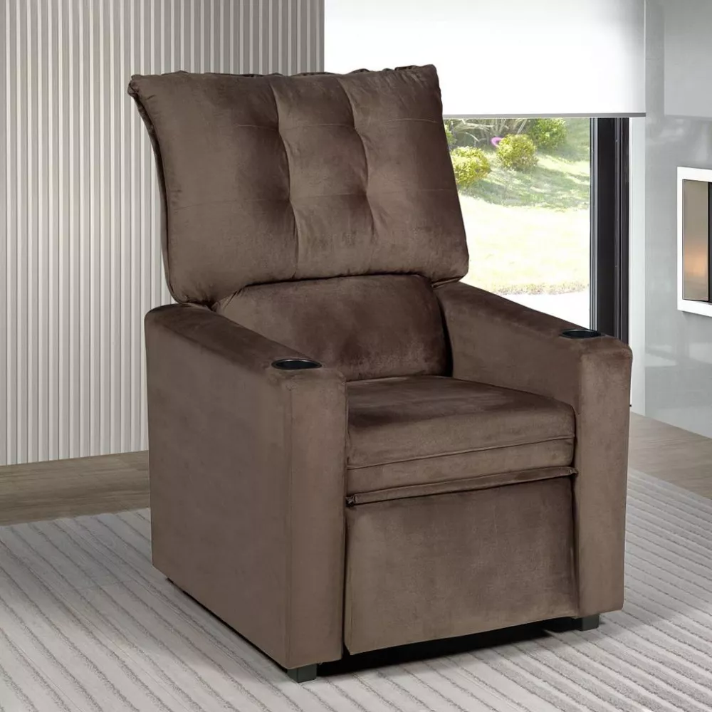 Poltronas 80cm Veludo Noruega Berflex Estofados