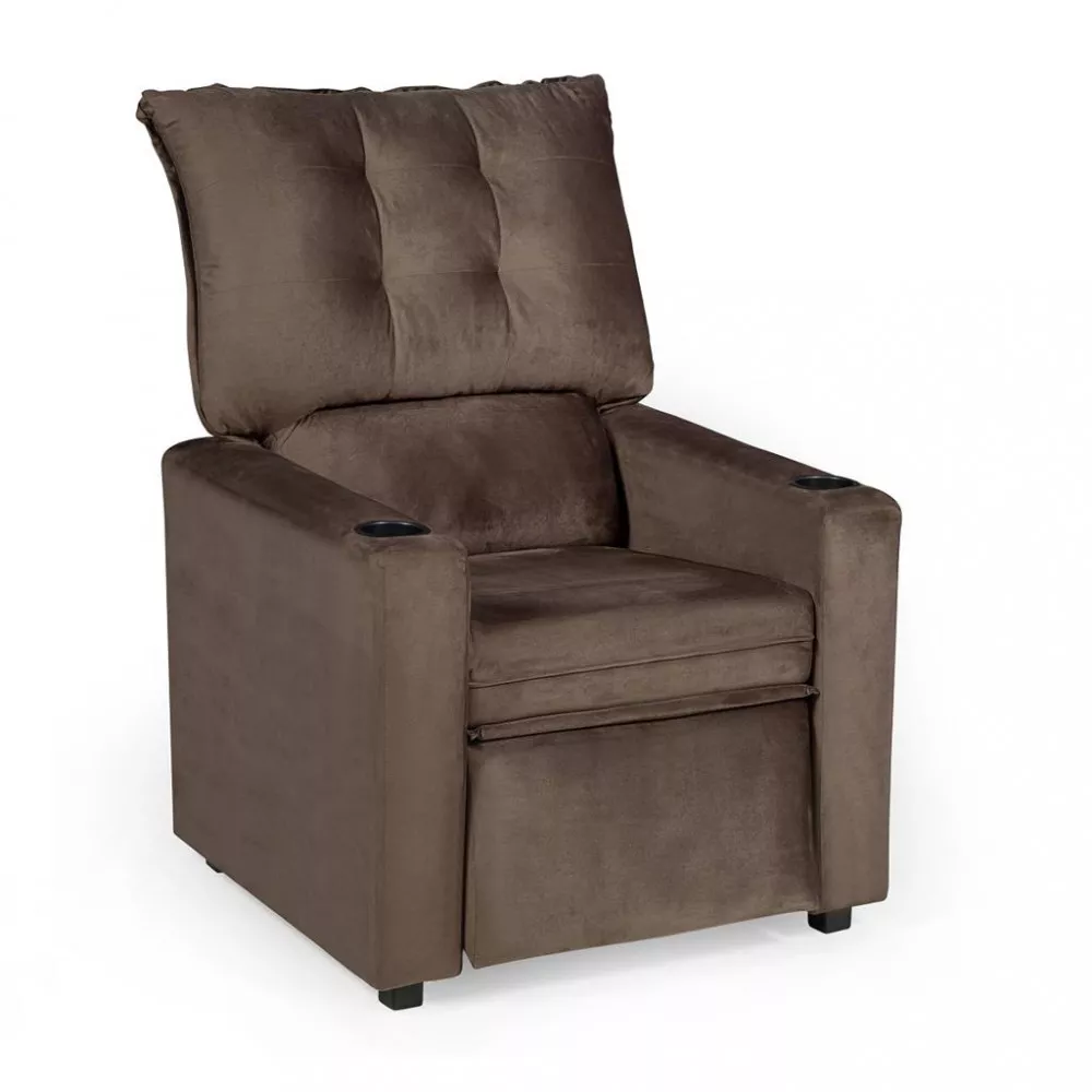 Poltronas 80cm Veludo Noruega Berflex Estofados