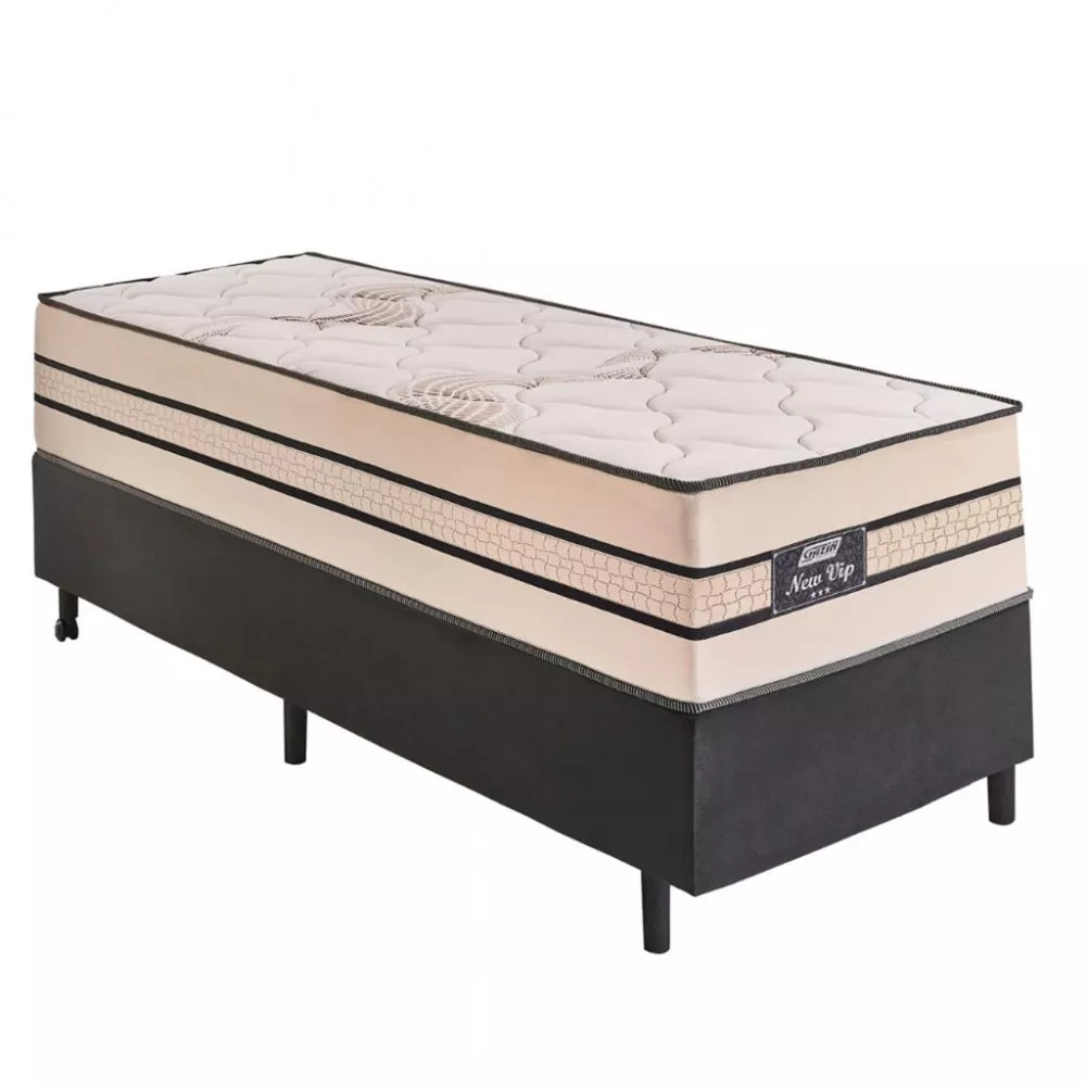 Cama Box Solteiro 88cm Molas Ensacadas New Vip Gazin