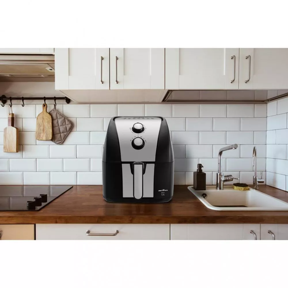 Image 1 of 10 of Fritadeira Elétrica Air Fryer Britânia 5,5L BFR51
