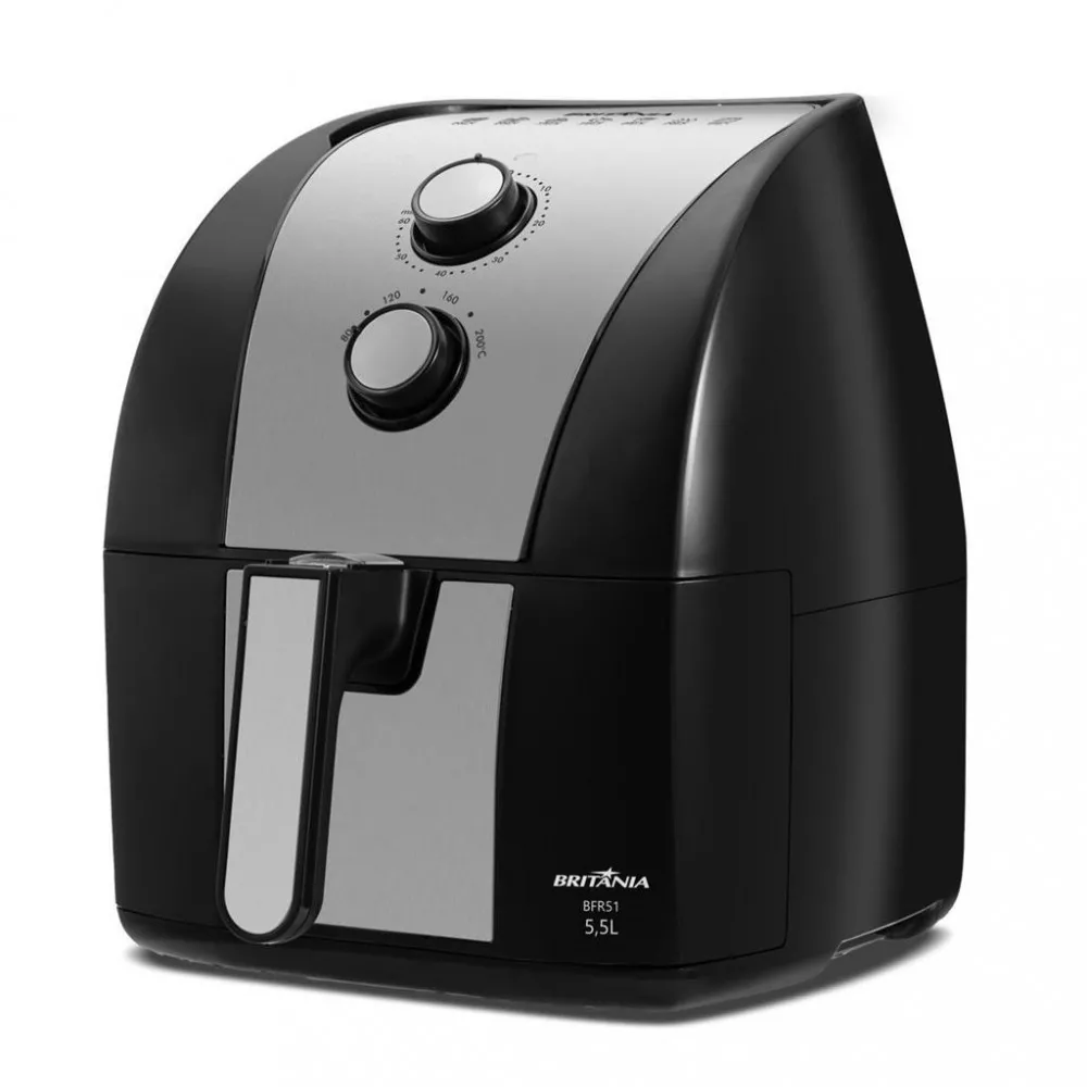 Image 3 of 10 of Fritadeira Elétrica Air Fryer Britânia 5,5L BFR51