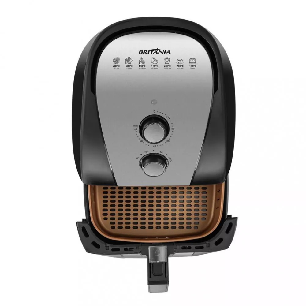 Imagem 8 de 10 de Fritadeira Elétrica Air Fryer Britânia 5,5L BFR51