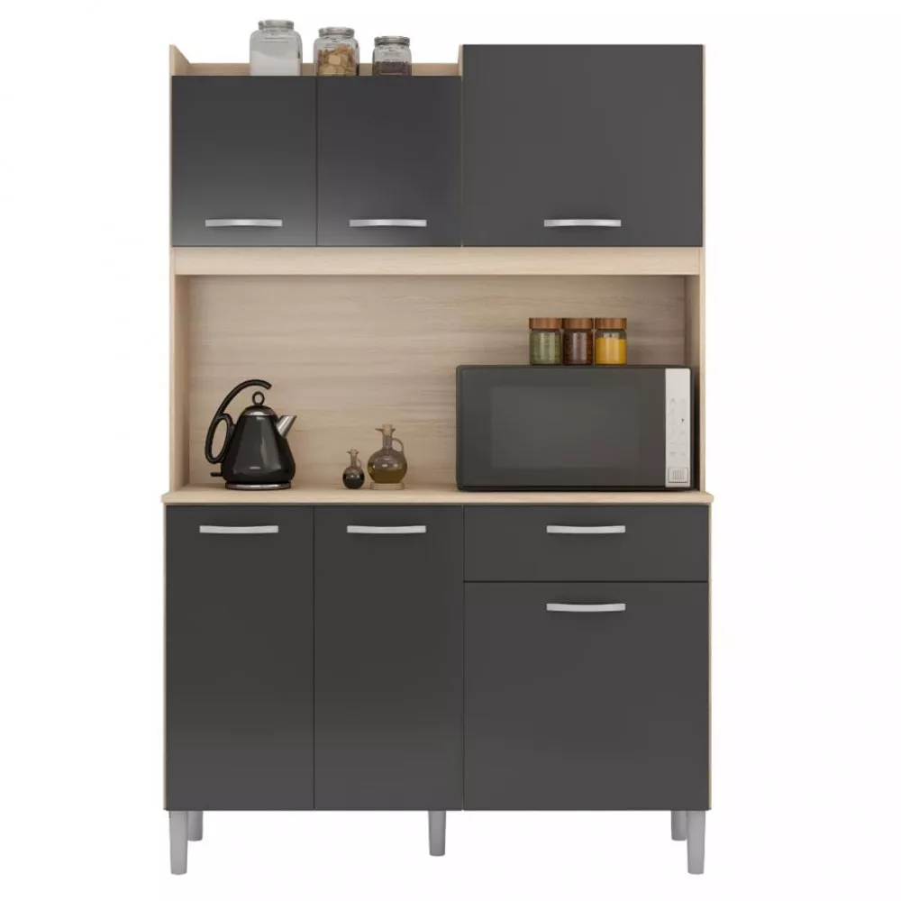 Cozinha Compacta 6 Portas 1 Gaveta Iris Demobile