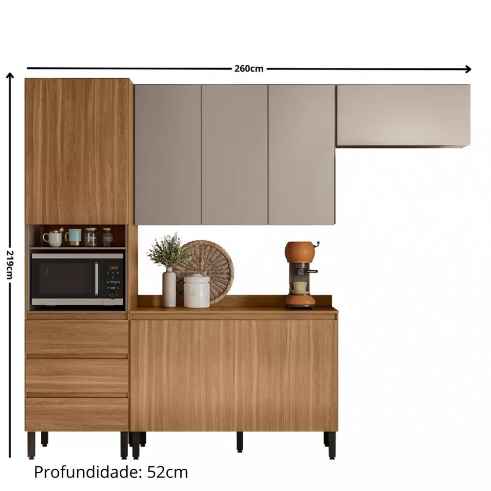 Cozinha Modulada 4 Peças Lazuli Demobile