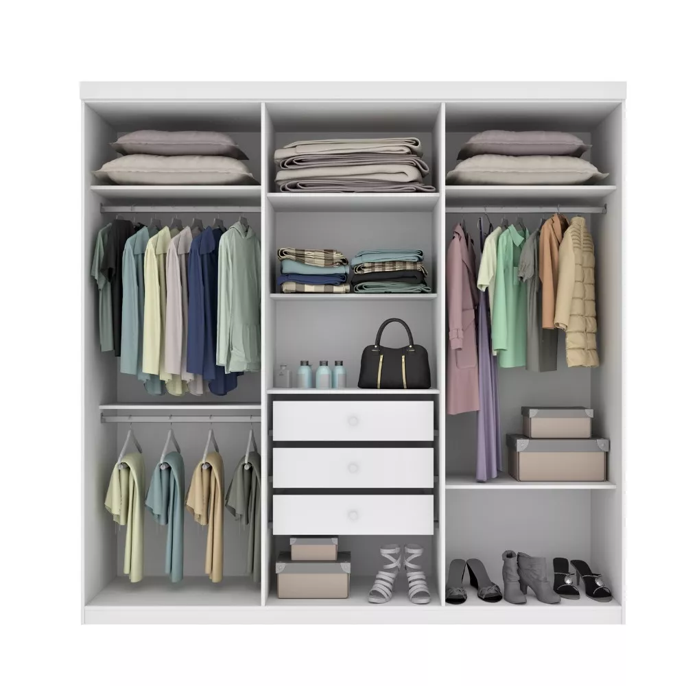 Guarda Roupa Casal 6 Portas Olimpo Tcil