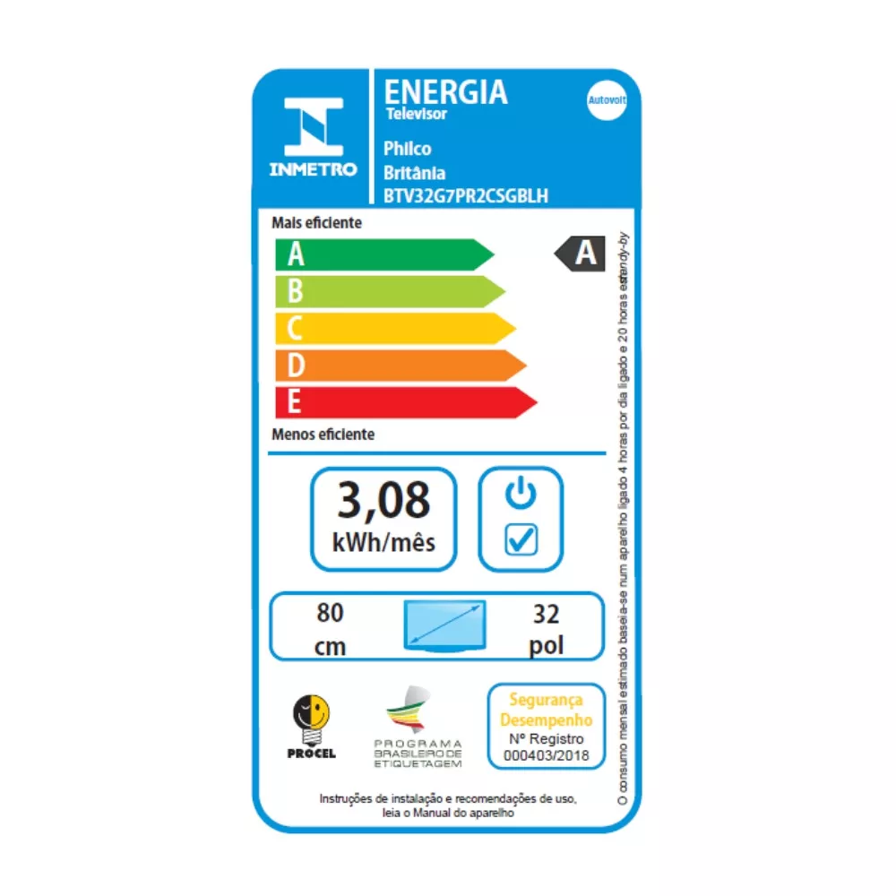Smart TV Britânia 32 Polegadas LED BTV32G7PR2CSGBLH