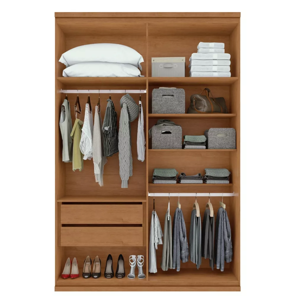 Guarda Roupa Casal 4 Portas Alonzo Lopas