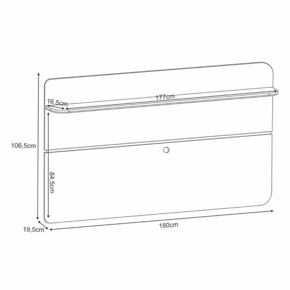 Painel para Tv até 70 Polegadas Curv HB Móveis