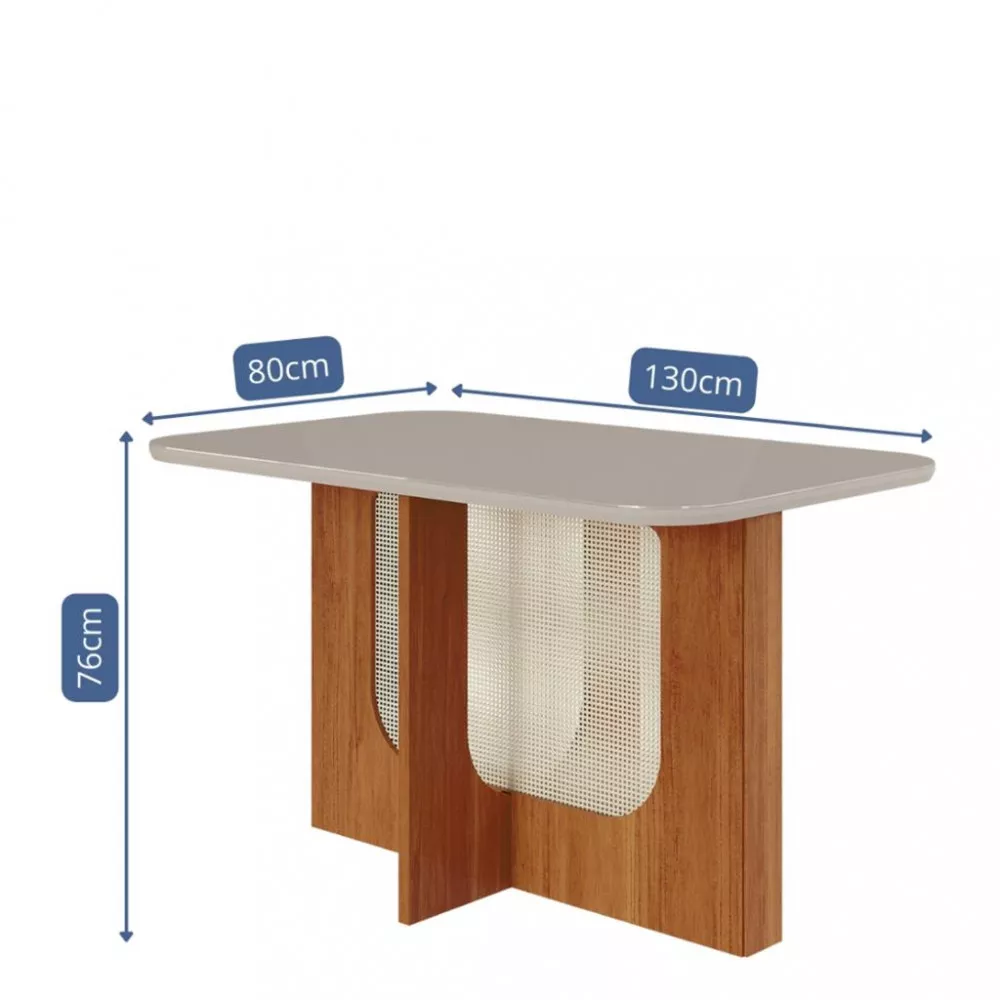 Mesa de Jantar 130cm Louise Cimol