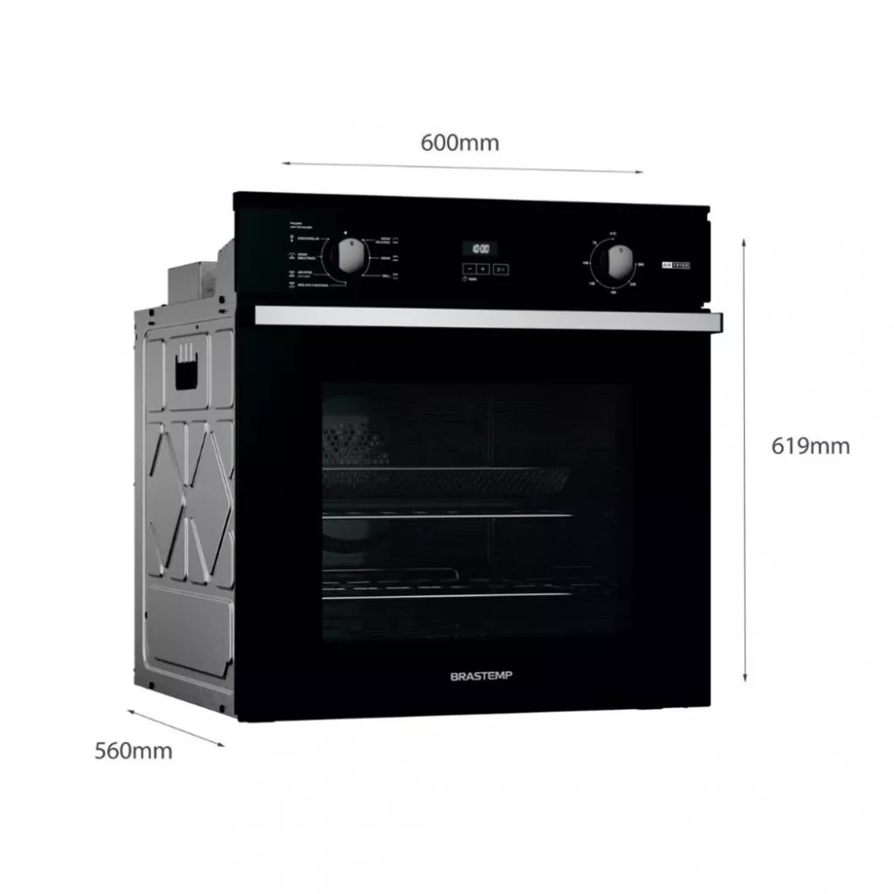Forno Elétrico de Embutir Brastemp BOF84AE Air Fryer 84L