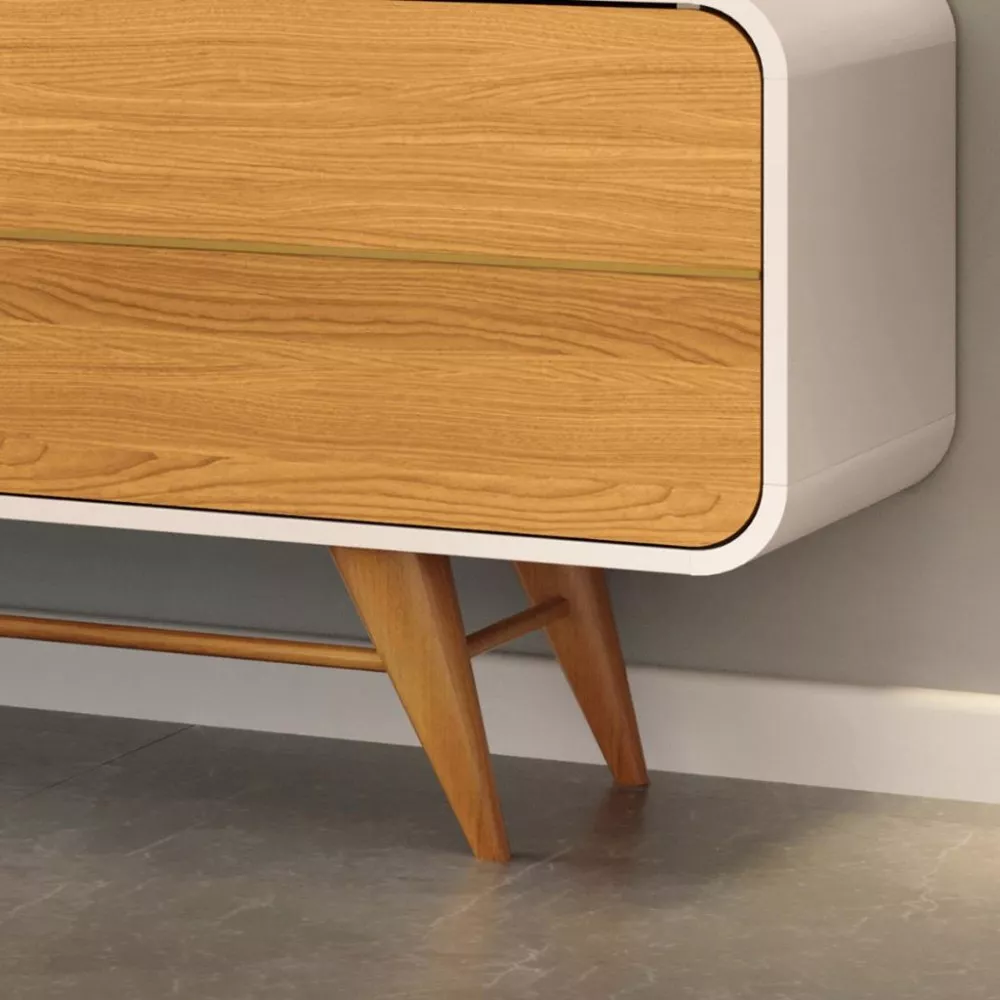 Rack para Tv até 85 Polegadas 3 Portas com Pés Época HB Móveis