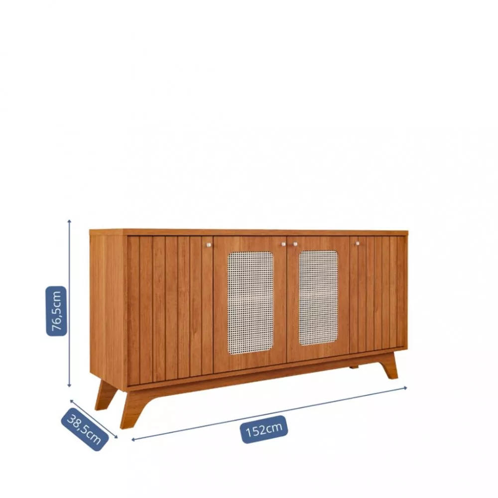 Balcão Buffet 4 Portas Tela Isa Cimol