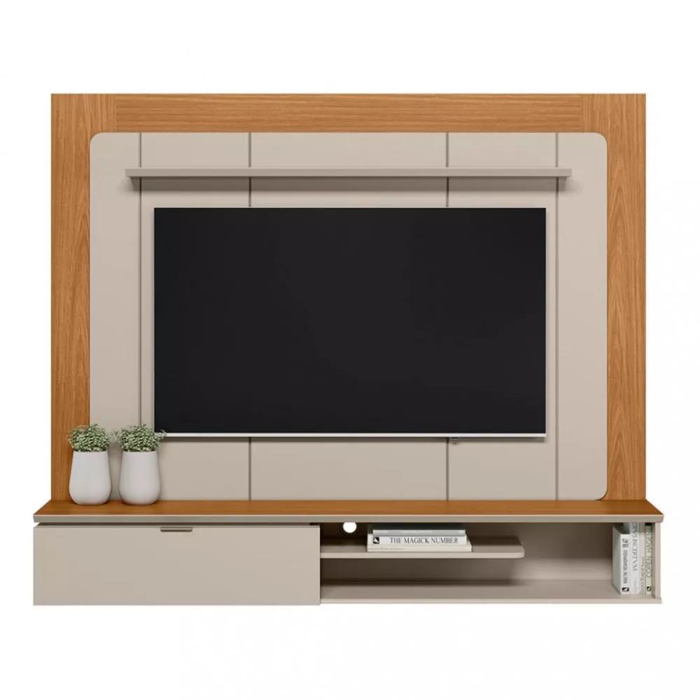 Painel para TV até 65 Polegadas 1 Porta Lugano Linea Brasil