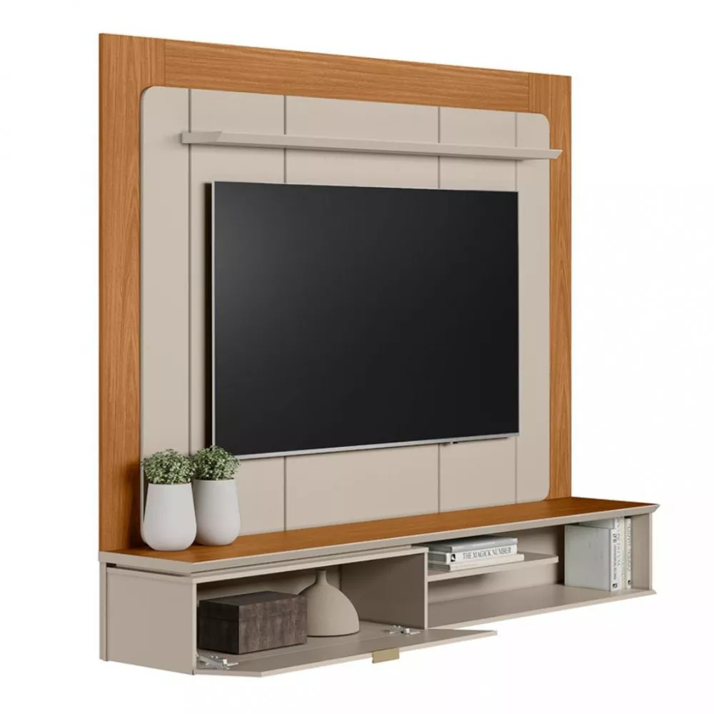 Painel para TV até 65 Polegadas 1 Porta Lugano Linea Brasil
