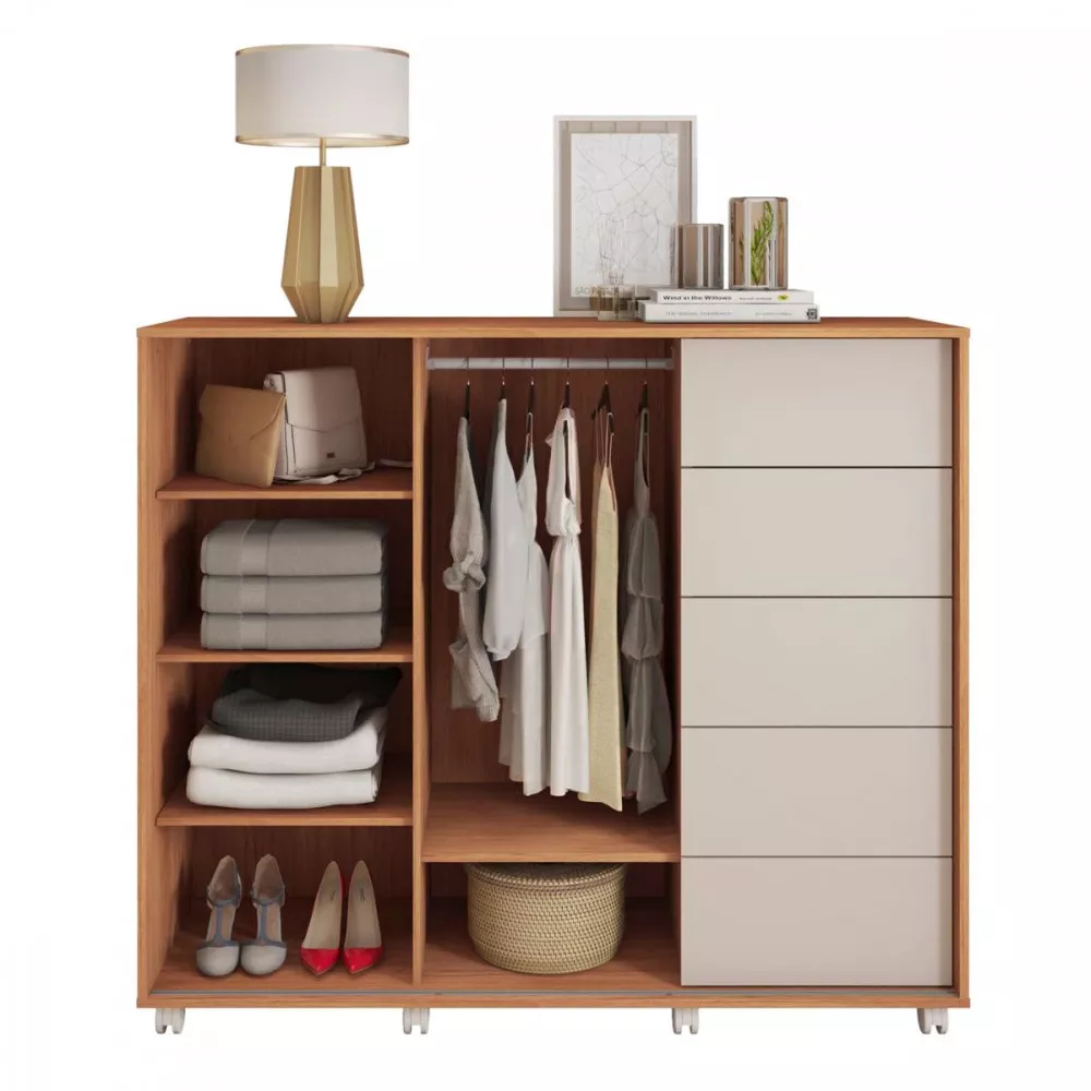 Comoda Caemun Pegasus 2 Portas 5 Gavetas