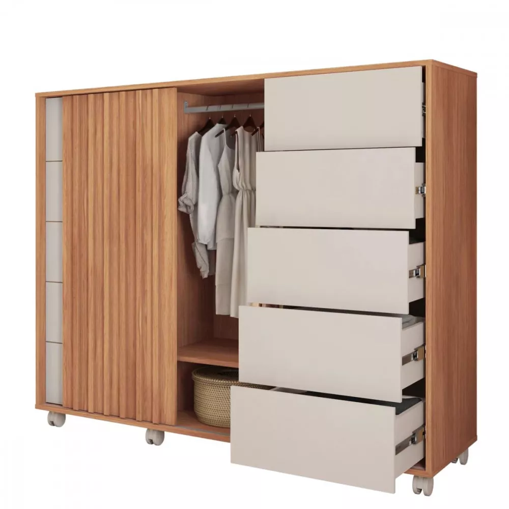 Comoda Caemun Pegasus 2 Portas 5 Gavetas