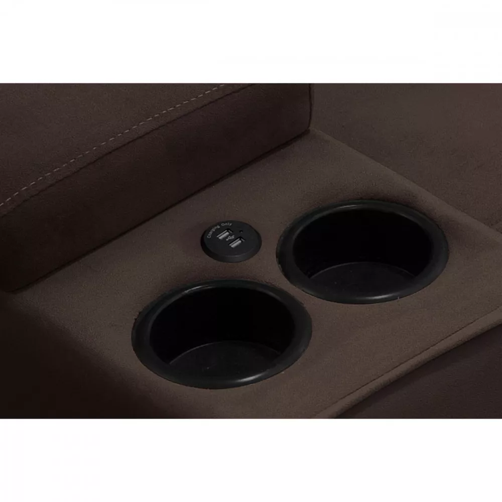 Sofá Ferguile Genebra 3 Lugares Com Porta Copo e USB