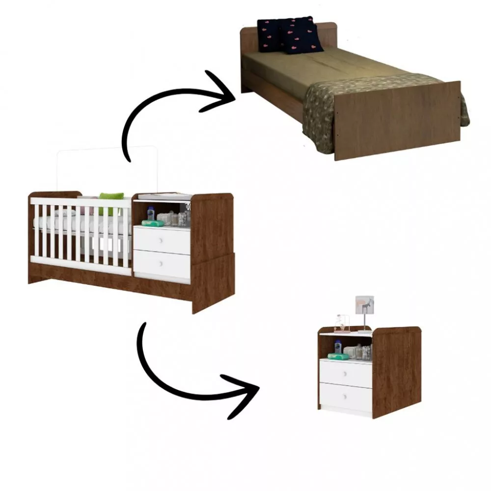 Berço Multifuncional Selena Carolina Baby