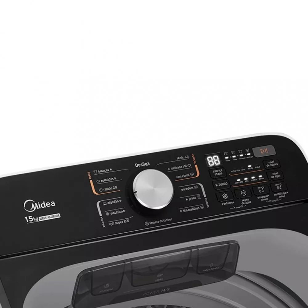 Lavadora de Roupas Midea MA512W150A 15Kg