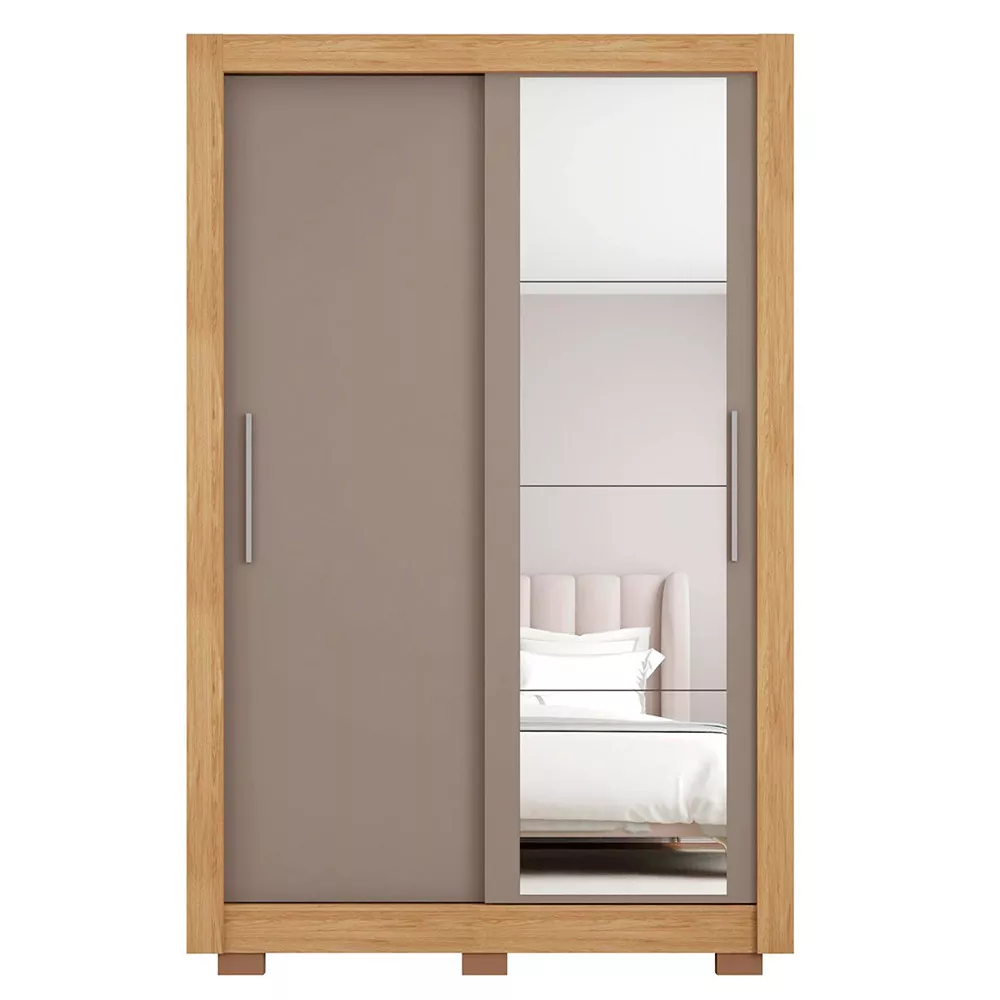 Guarda Roupa com Espelhos 2 Portas com Pés Santiago Caemmun