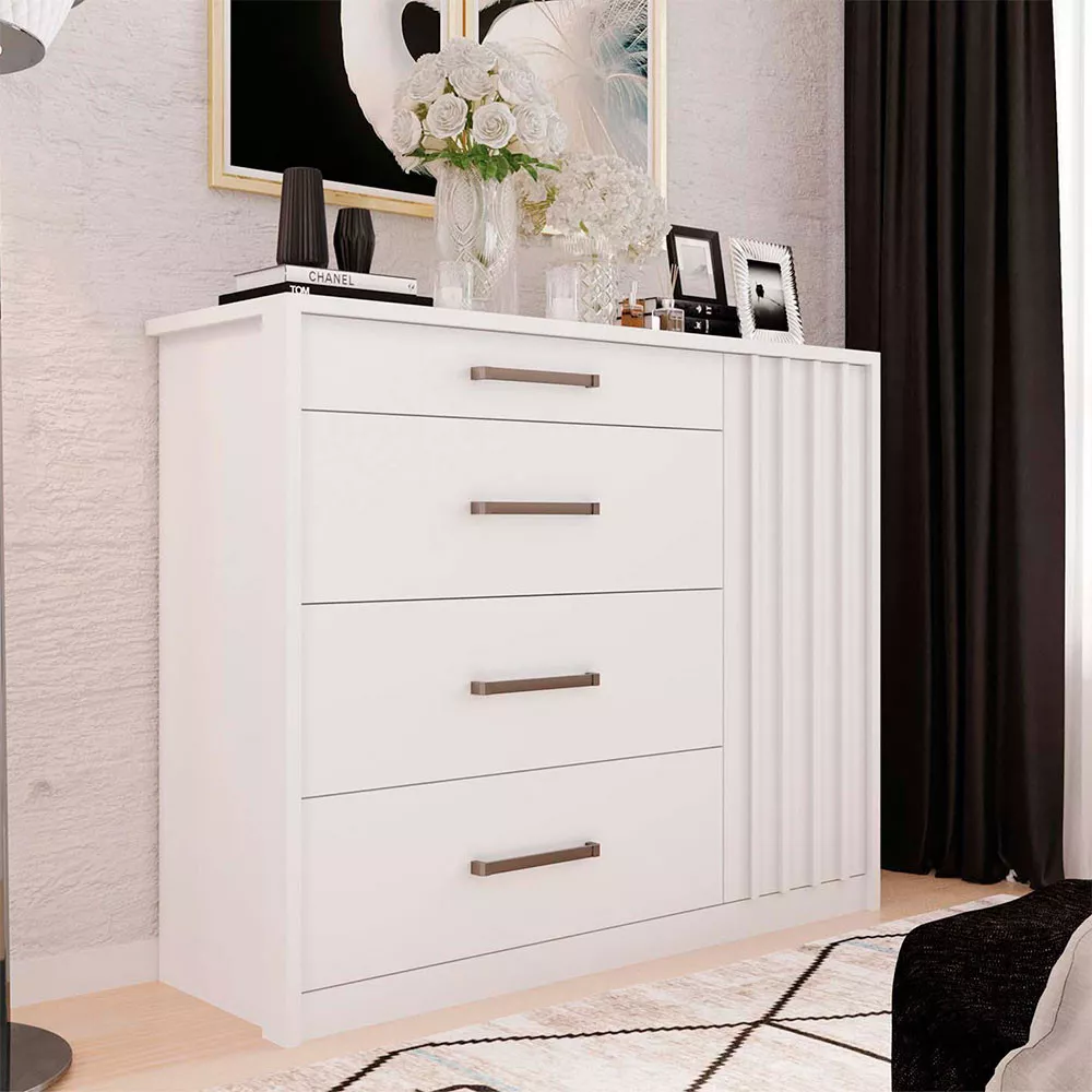 Cômoda Palacius 1 Porta 4 Gavetas Caemmun