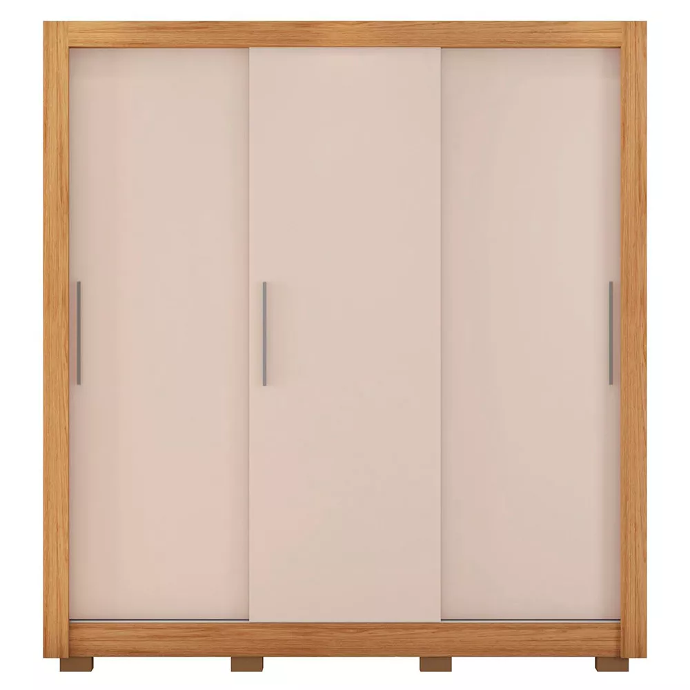 Guarda Roupa 3 Portas 2 Gavetas com Pés Santiago Caemmun
