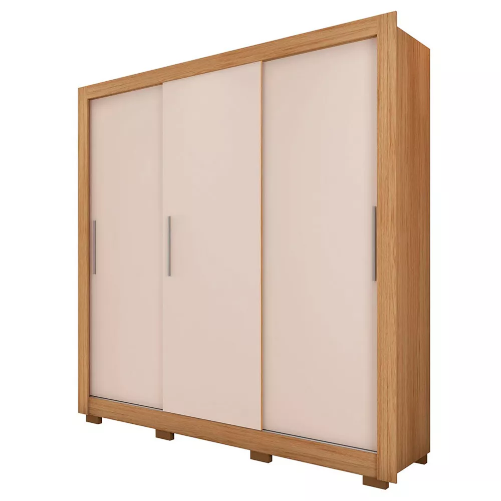 Guarda Roupa 3 Portas 2 Gavetas com Pés Santiago Caemmun