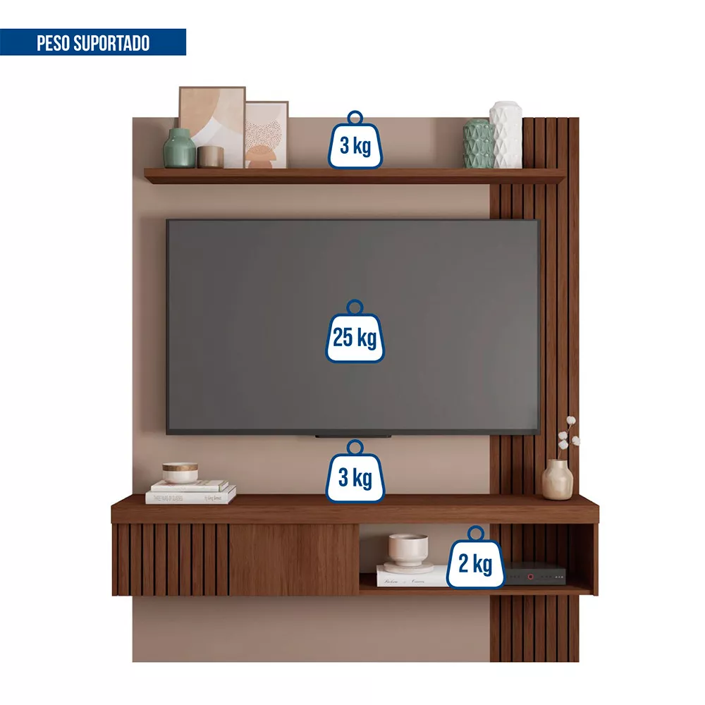 Painel para Tv até 65 Polegadas Jade 1.5 Caemmun