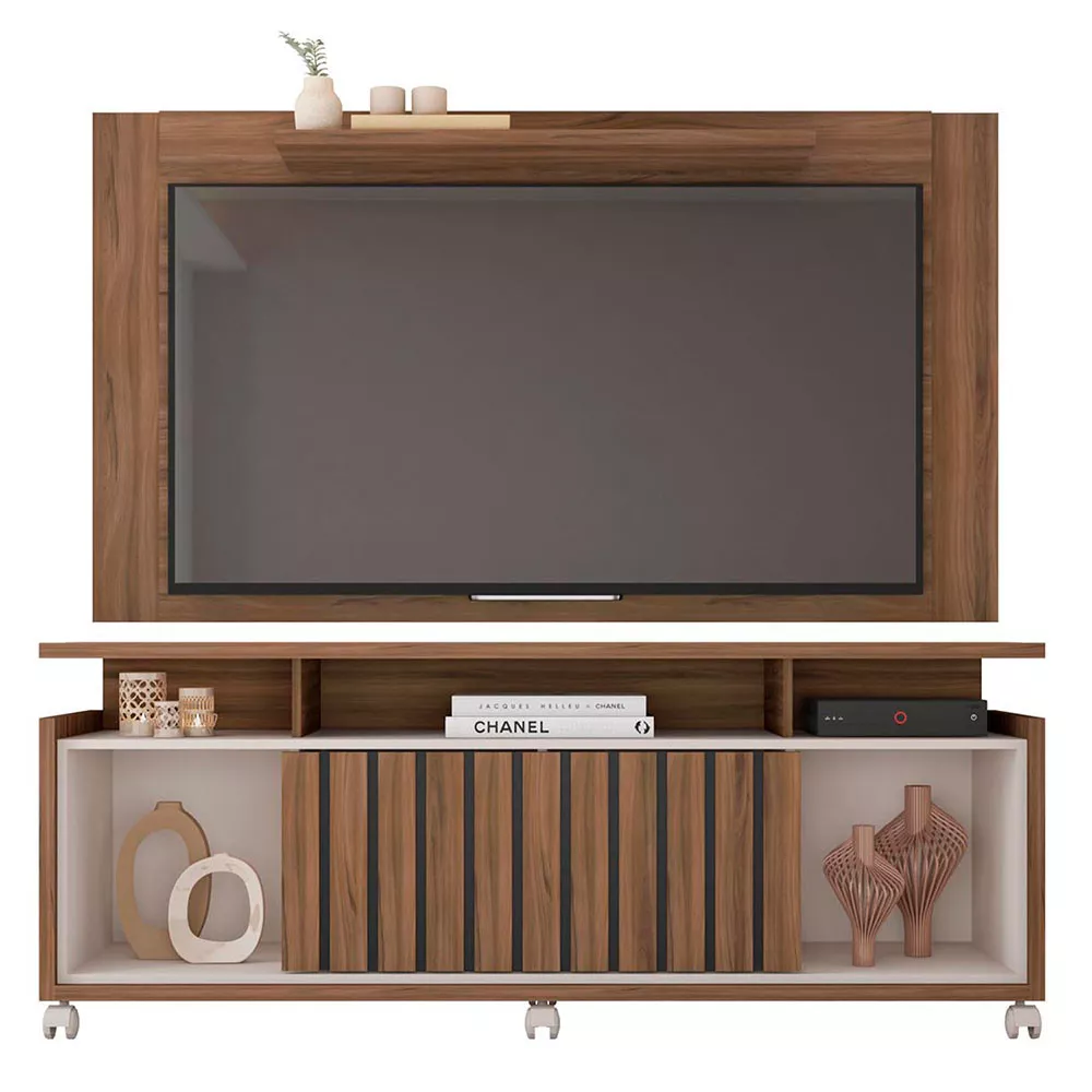 Composição Rack Oasis com Painel Extensível Múltiplus para Tv até 55 Polegadas Caemmun
