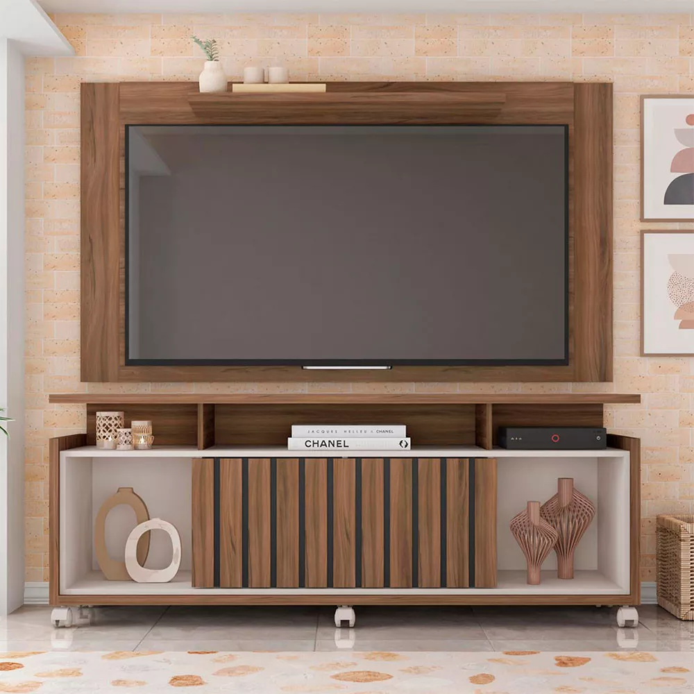 Composição Rack Oasis com Painel Extensível Múltiplus para Tv até 55 Polegadas Caemmun