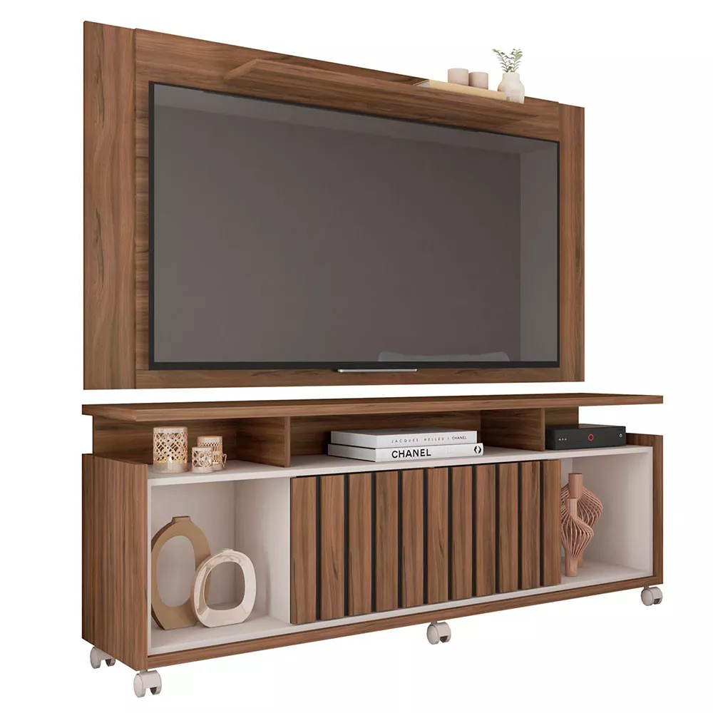 Composição Rack Oasis com Painel Extensível Múltiplus para Tv até 55 Polegadas Caemmun
