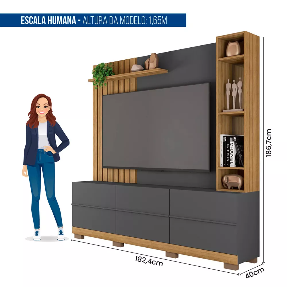 Painel Home Theater para Tv até 65 Polegadas Marty Caemmun
