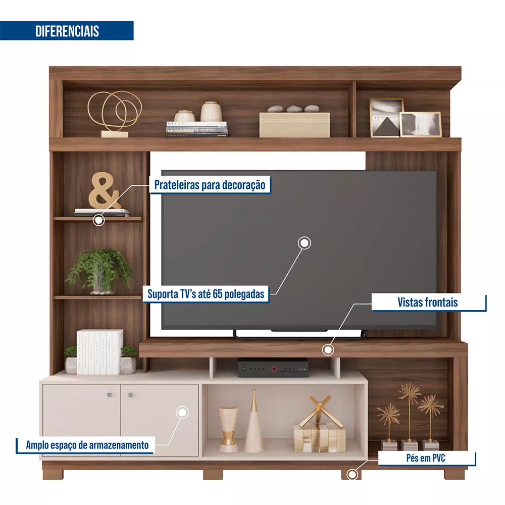 Estante para Tv até 70 Polegadas Formosa Caemmun