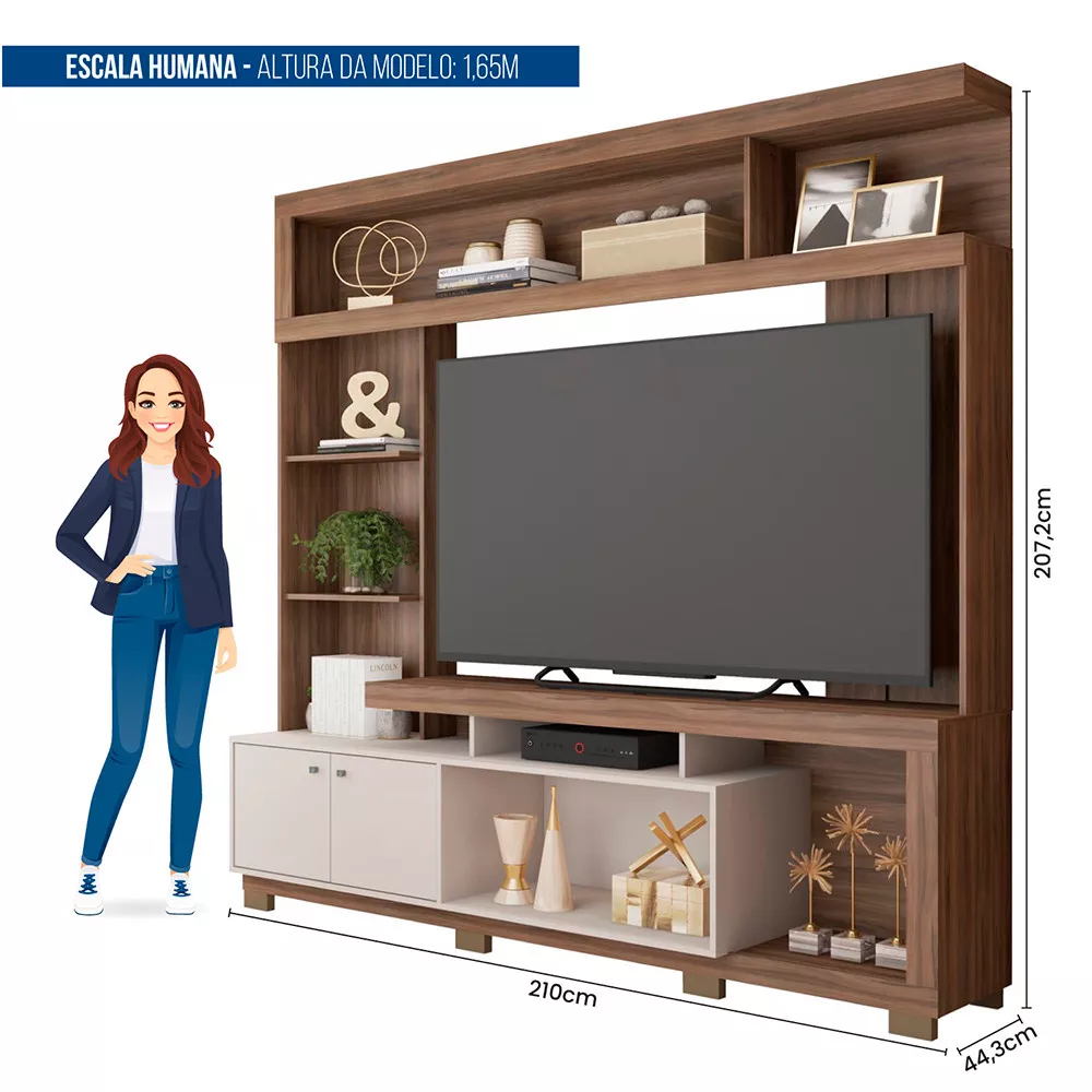 Imagem 8 de 9 de Estante para Tv até 70 Polegadas Formosa Caemmun