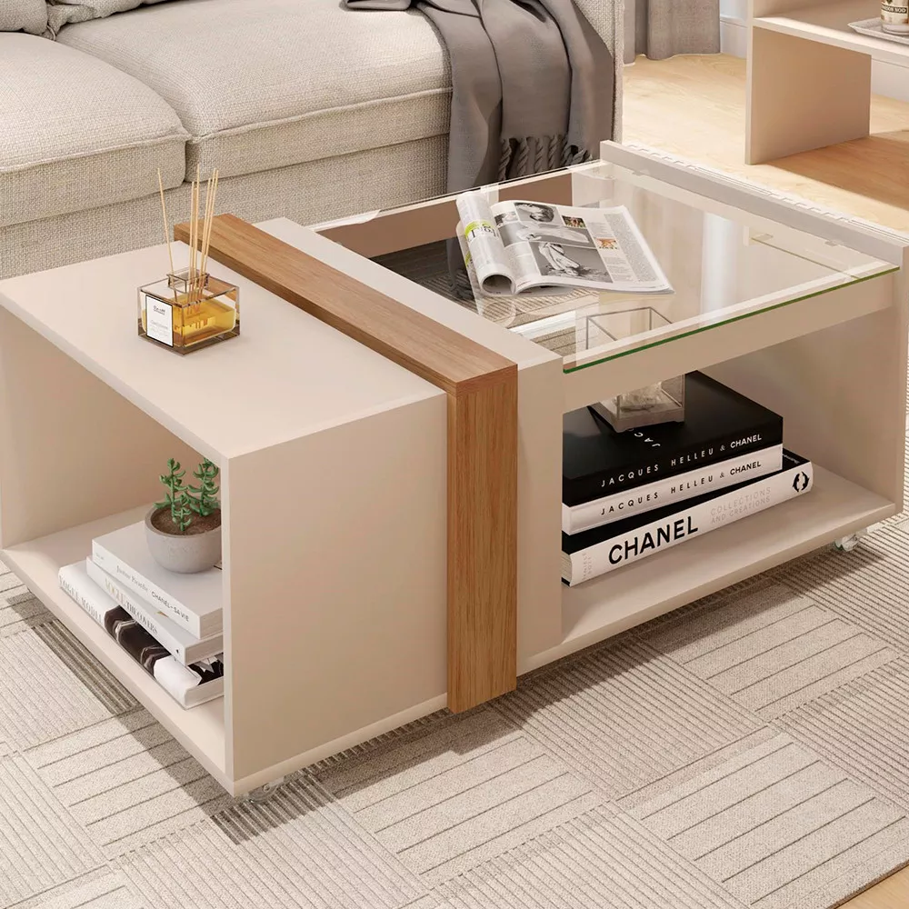 Mesa de Centro para Sala de Estar França Caemmun