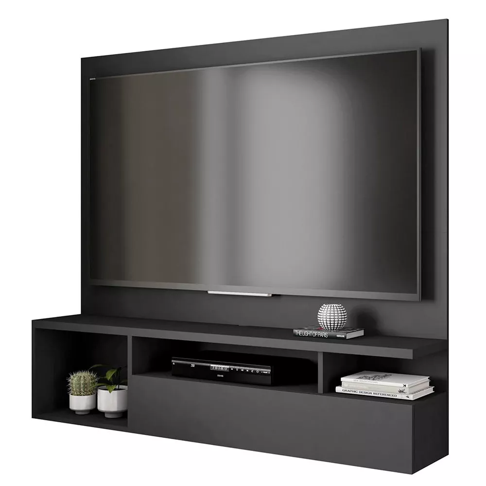 Painel para Tv até 55 Polegadas Nicho com Porta Basculante Brasil Caemmun