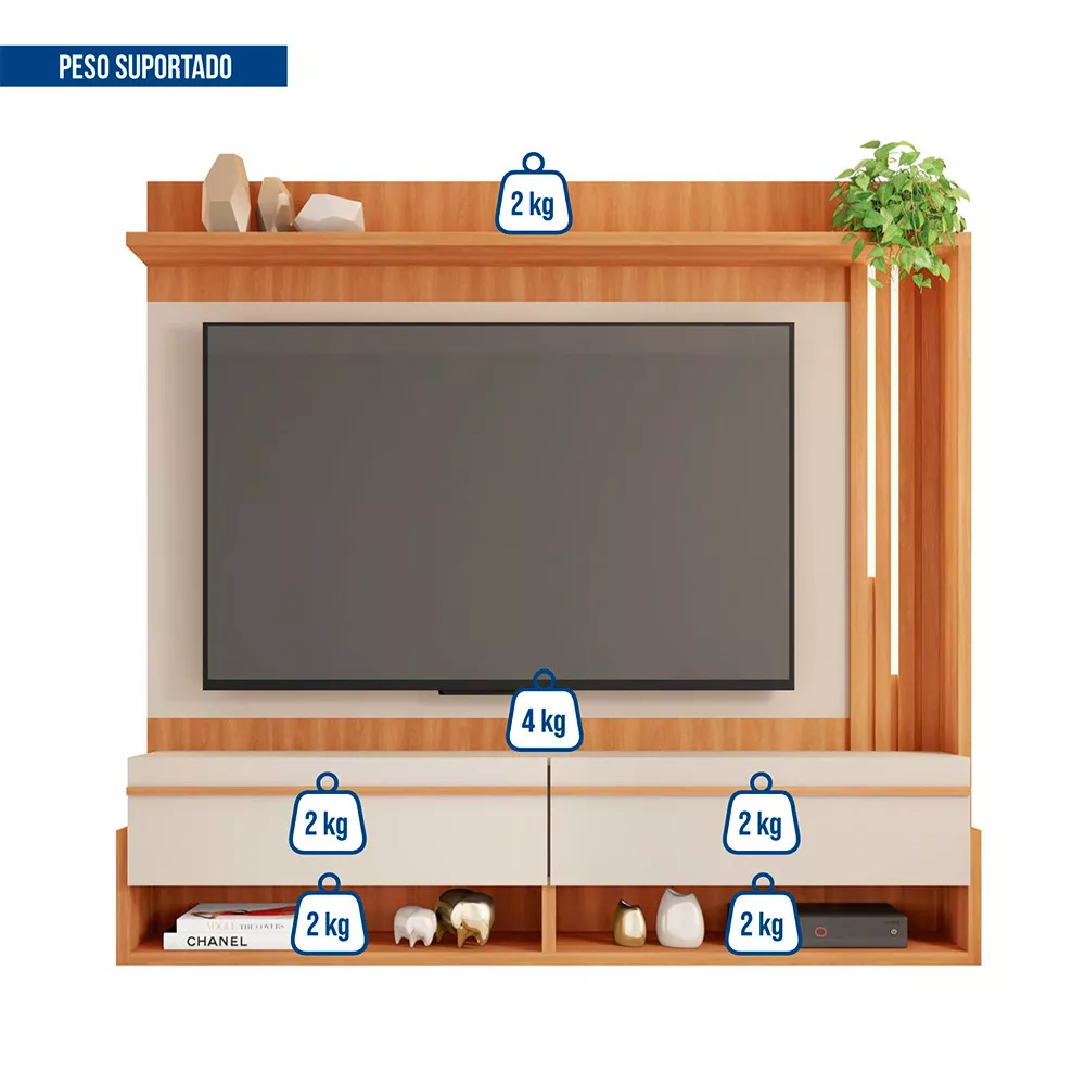 Painel para Tv até 50 Polegadas Arthus Caemmun