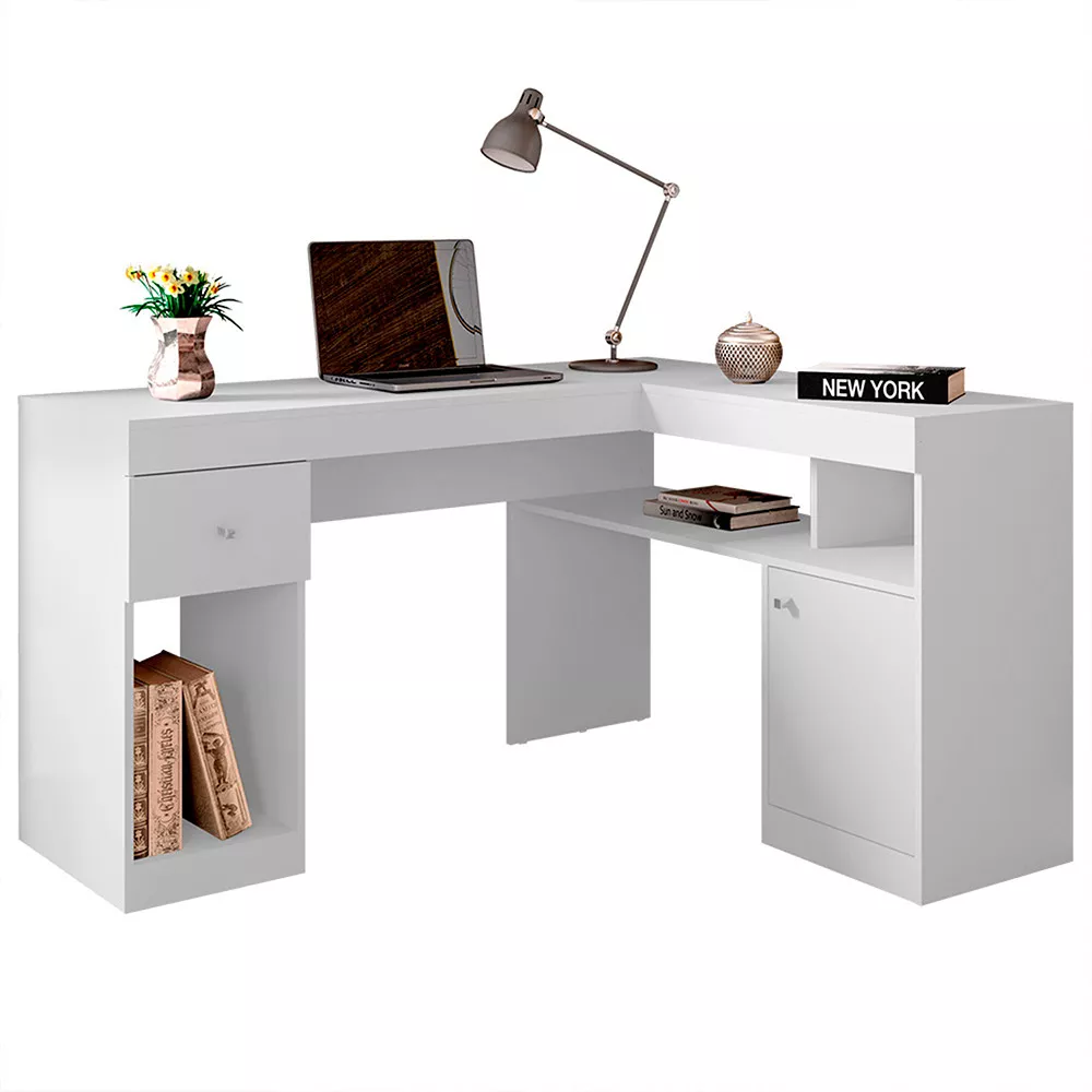 Mesa De Computador Com Porta e Gaveta Nilo Caemmun