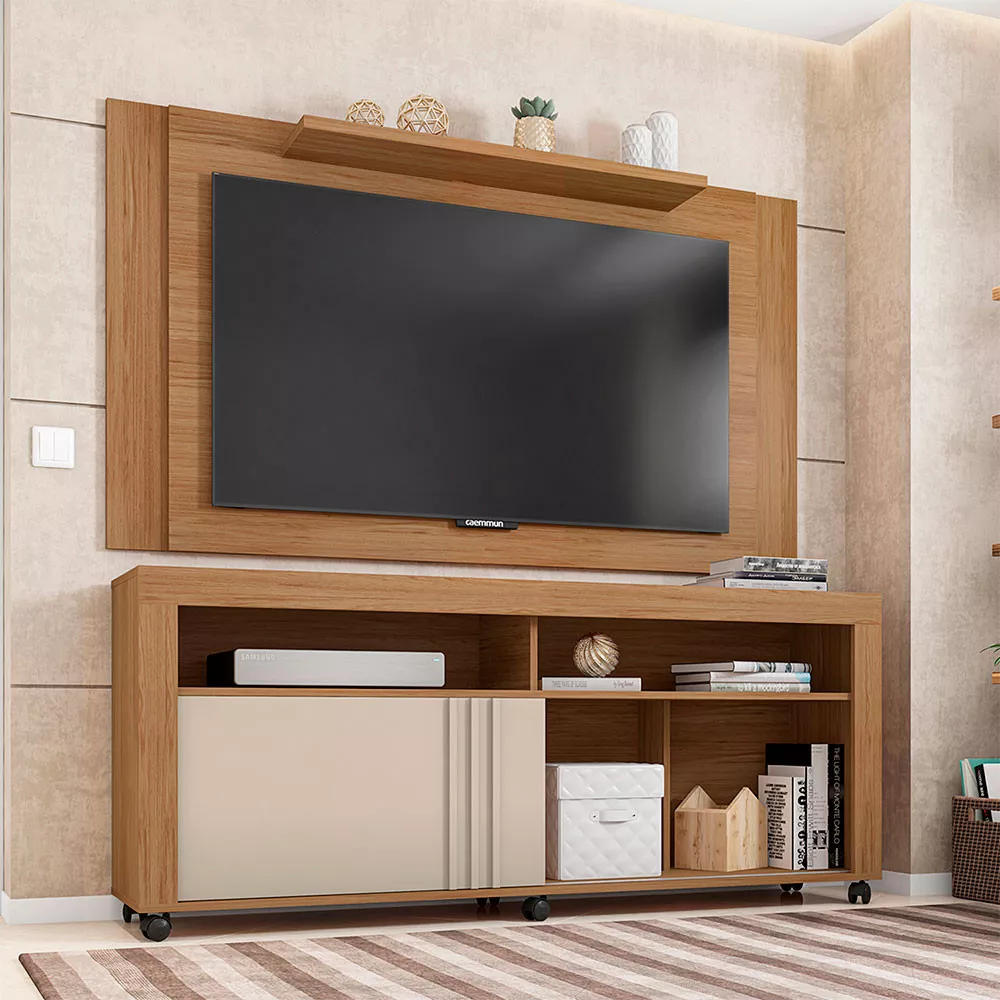 Composição Rack Joy com Painel Extensível Múltiplus para Tv até 55 Polegadas Caemmun