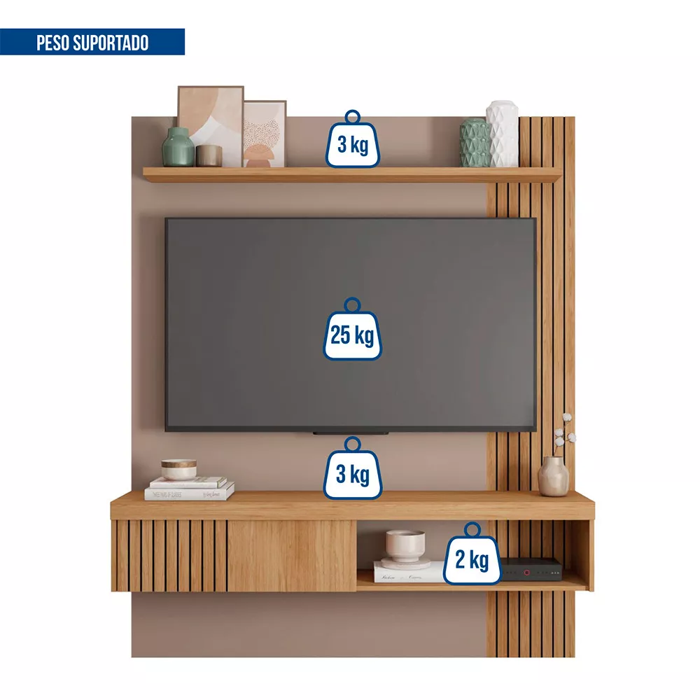 Painel para Tv até 65 Polegadas Jade 1.5 Caemmun