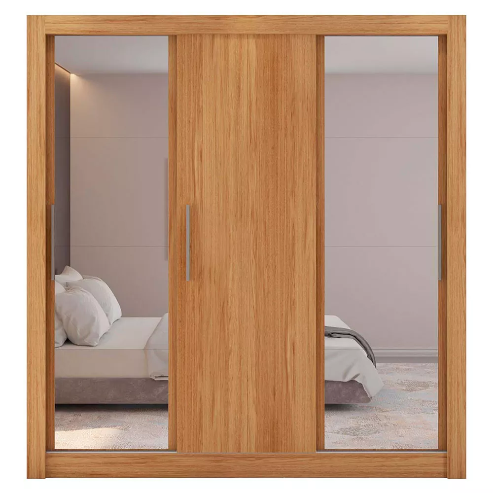Guarda Roupa com Espelhos 3 Portas 4 Gavetas Santiago Caemmun