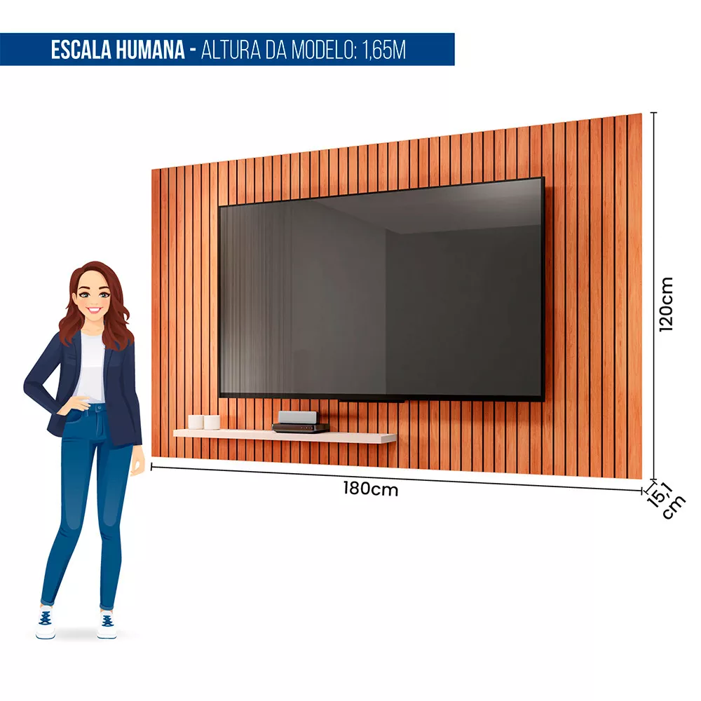 Painel Para TV até 70 Polegadas Aegon Caemmun
