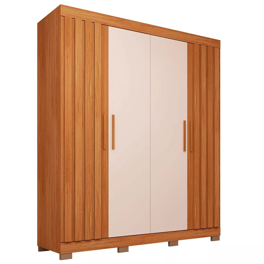 Guarda Roupa Solteiro Sophia 4 Portas 2 Gavetas Caemmun