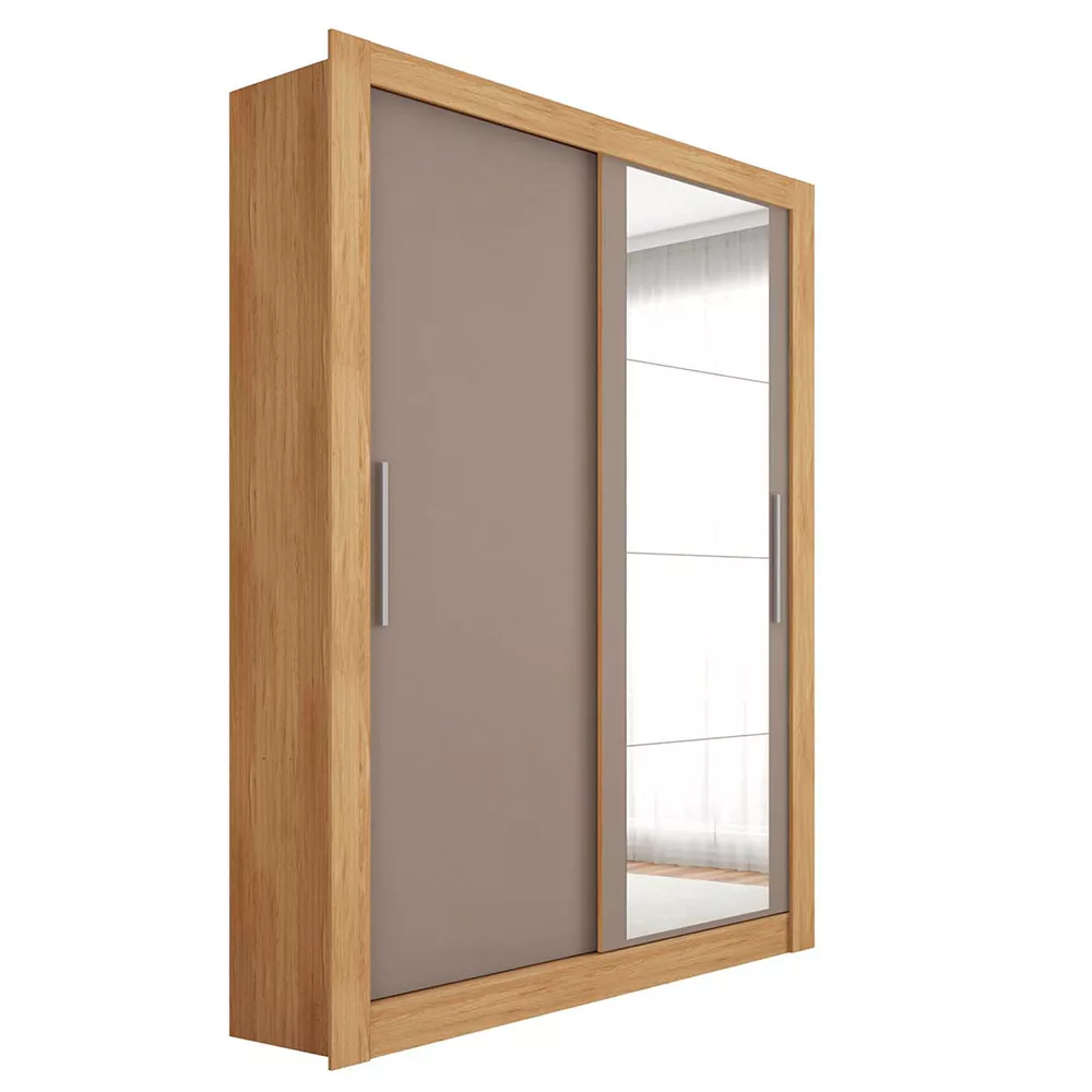 Guarda Roupa com Espelhos 2 Portas 4 Gavetas Santiago Caemmun
