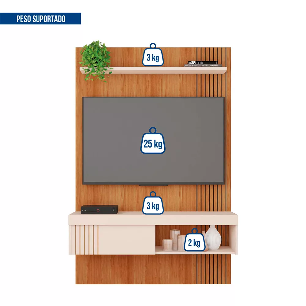 Painel para Tv até 45 Polegadas Jade 1.2 Caemmun