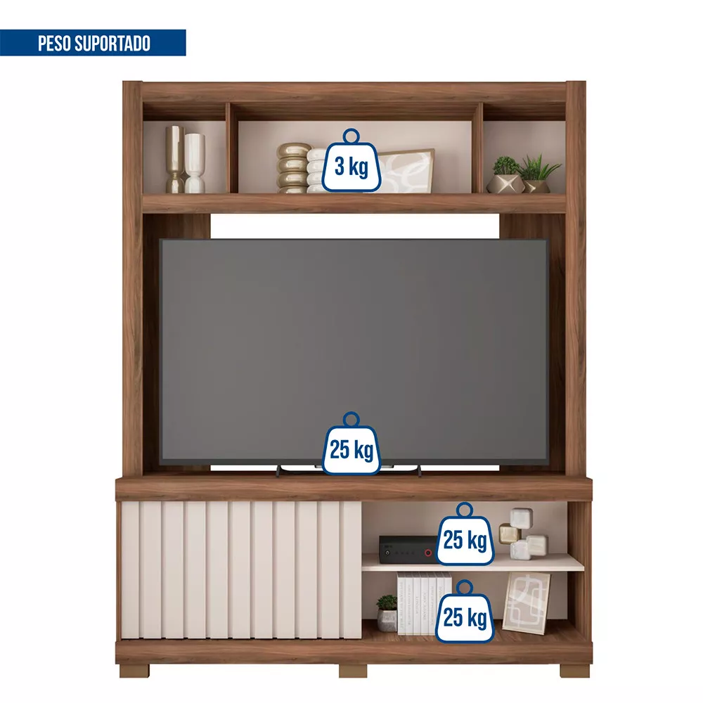 Estante para Tv até 65 Polegadas Cinne Caemmun