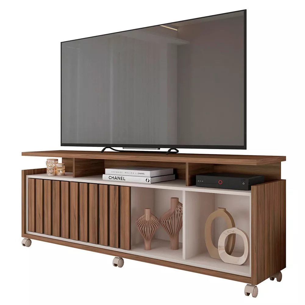 Rack Bancada para Tv até 65 Polegadas 1 Porta Oasis Caemmun
