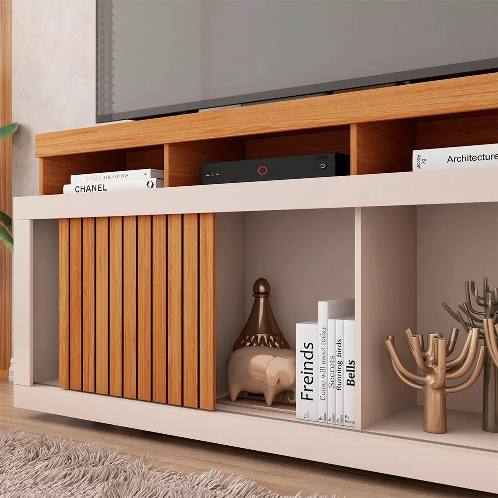 Rack Bancada para Tv até 55 Polegadas 1 Porta Dragon Caemmun